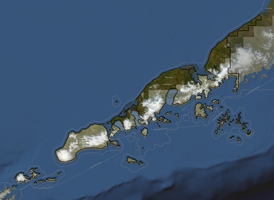 Aleutians East County AK USGS imagery and topo map