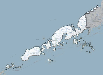 Aleutians East County AK USGS topo map