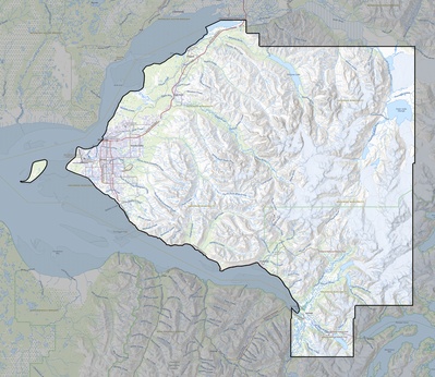 Anchorage County AK USGS topo map