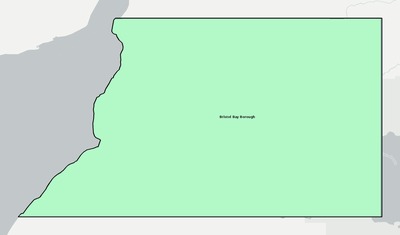 Bristol Bay County AK school district boundaries map