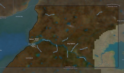Bristol Bay County AK USGS imagery and topo map