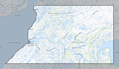 Bristol Bay County AK USGS topo map