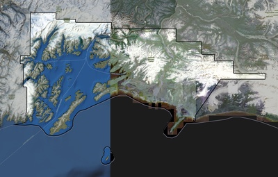 Chugach County AK USGS imagery and topo map