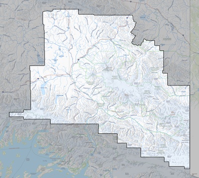 Copper River County AK USGS topo map