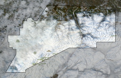 Denali County AK USGS imagery and topo map