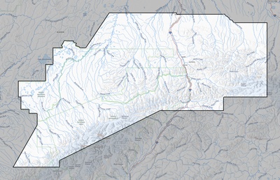 Denali County AK USGS topo map