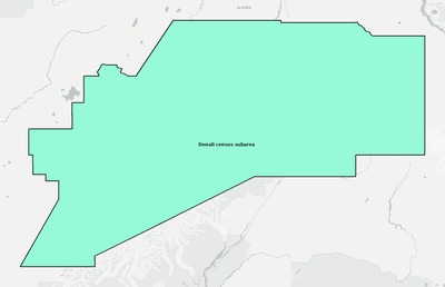 Denali County AK townships and subdivisions map