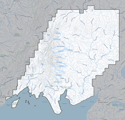 Dillingham County AK USGS topo map
