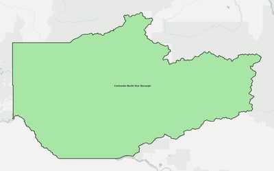 Fairbanks North Star County AK school district boundaries map