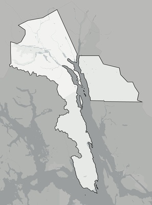 Haines County AK county basemap context