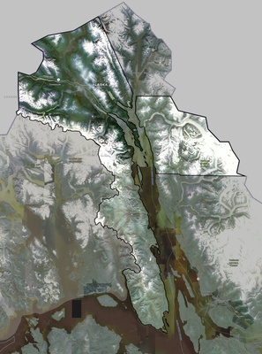 Haines County AK USGS imagery and topo map