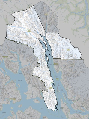 Haines County AK USGS topo map