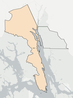 Haines County AK ZIP code boundaries map