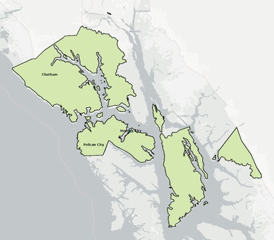 Hoonah-Angoon County AK school district boundaries map