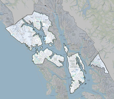 Hoonah-Angoon County AK USGS topo map