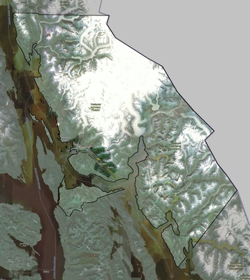 Juneau County AK USGS imagery and topo map