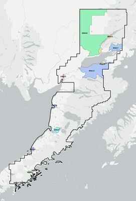 Lake and Peninsula County AK ZIP code boundaries map