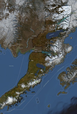 Lake and Peninsula County AK USGS imagery and topo map