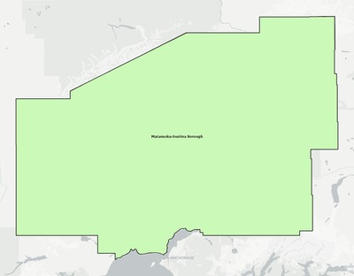 Matanuska-Susitna County AK school district boundaries map
