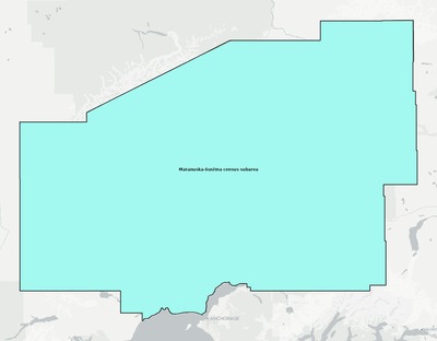 Matanuska-Susitna County AK townships and subdivisions map