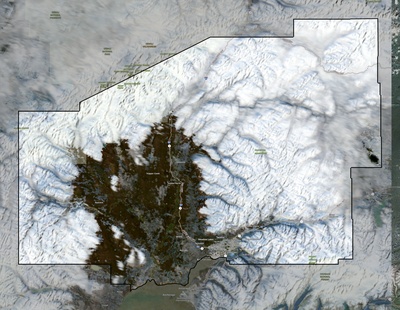 Matanuska-Susitna County AK USGS imagery and topo map