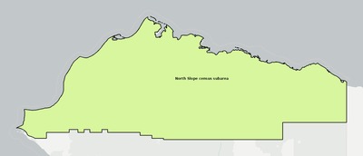 North Slope County AK townships and subdivisions map