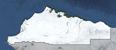 North Slope County AK USGS imagery and topo map