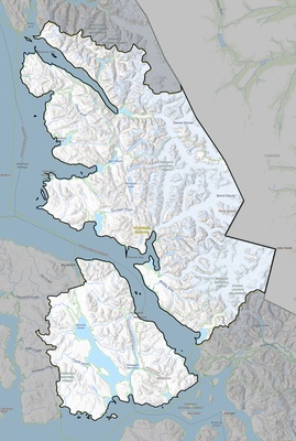 Petersburg County AK USGS topo map
