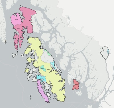 Prince of Wales-Hyder County AK ZIP code boundaries map