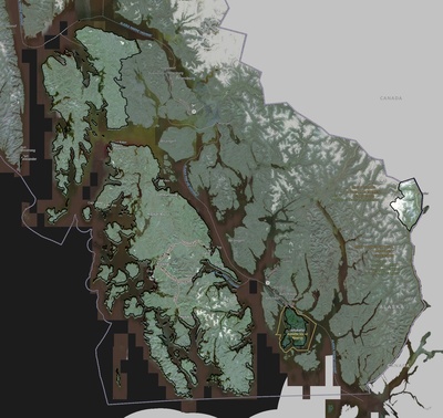 Prince of Wales-Hyder County AK USGS imagery and topo map