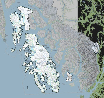 Prince of Wales-Hyder County AK USGS topo map
