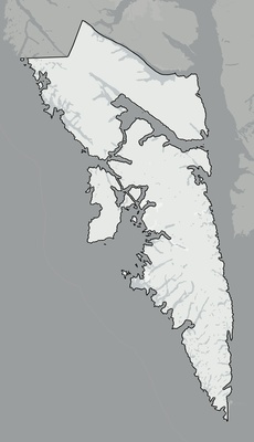 Sitka County AK county basemap context