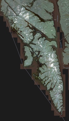 Sitka County AK USGS imagery and topo map