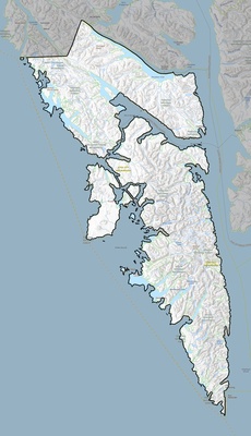 Sitka County AK USGS topo map