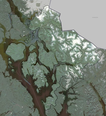 Wrangell County AK USGS imagery and topo map