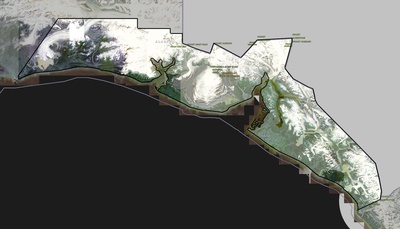 Yakutat County AK USGS imagery and topo map
