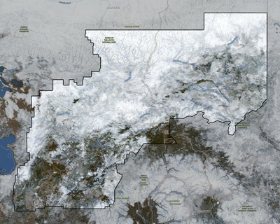 Yukon-Koyukuk County AK USGS imagery and topo map