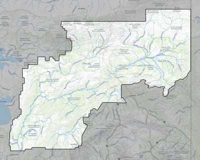 Yukon-Koyukuk County AK USGS topo map
