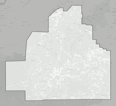 Bibb County AL county basemap context
