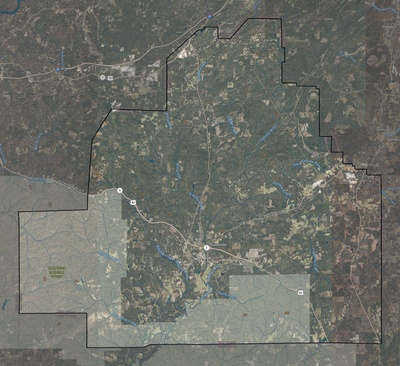 Bibb County AL USGS imagery and topo map