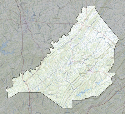 Blount County AL USGS topo map