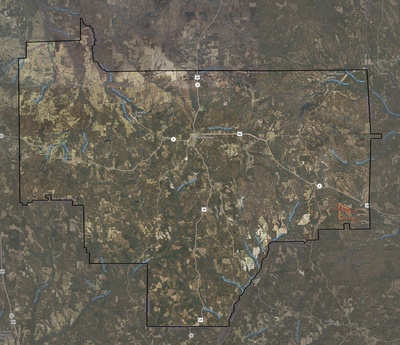 Bullock County AL USGS imagery and topo map