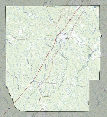 Butler County AL USGS topo map
