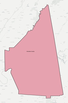 Cherokee County AL school district boundaries map