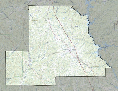 Chilton County AL USGS topo map