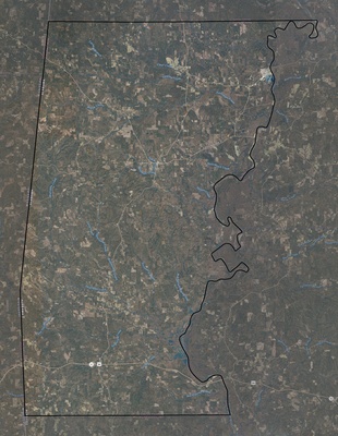 Choctaw County AL USGS imagery and topo map