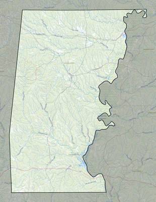 Choctaw County AL USGS topo map