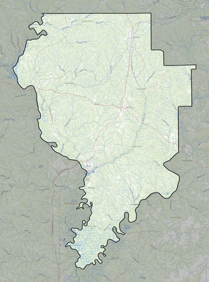 Clarke County AL USGS topo map