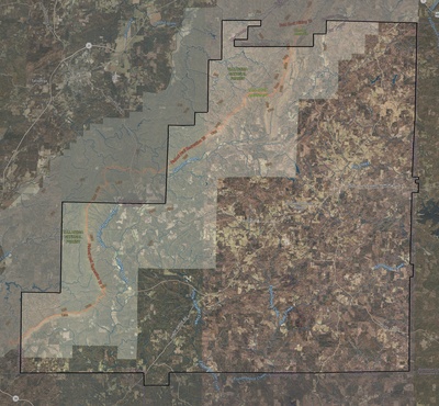 Clay County AL USGS imagery and topo map