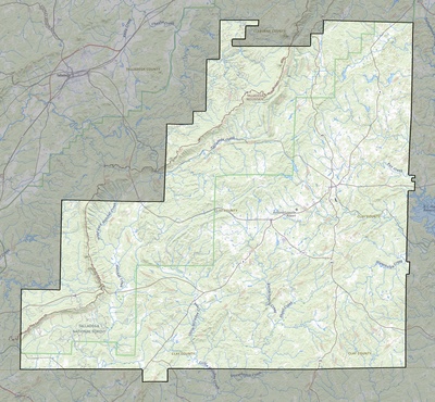 Clay County AL USGS topo map